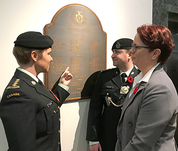 Memorial plaque rededication